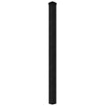 100x100mm inground aluminium fence post with cap in black 2500mm - XGATE NZ