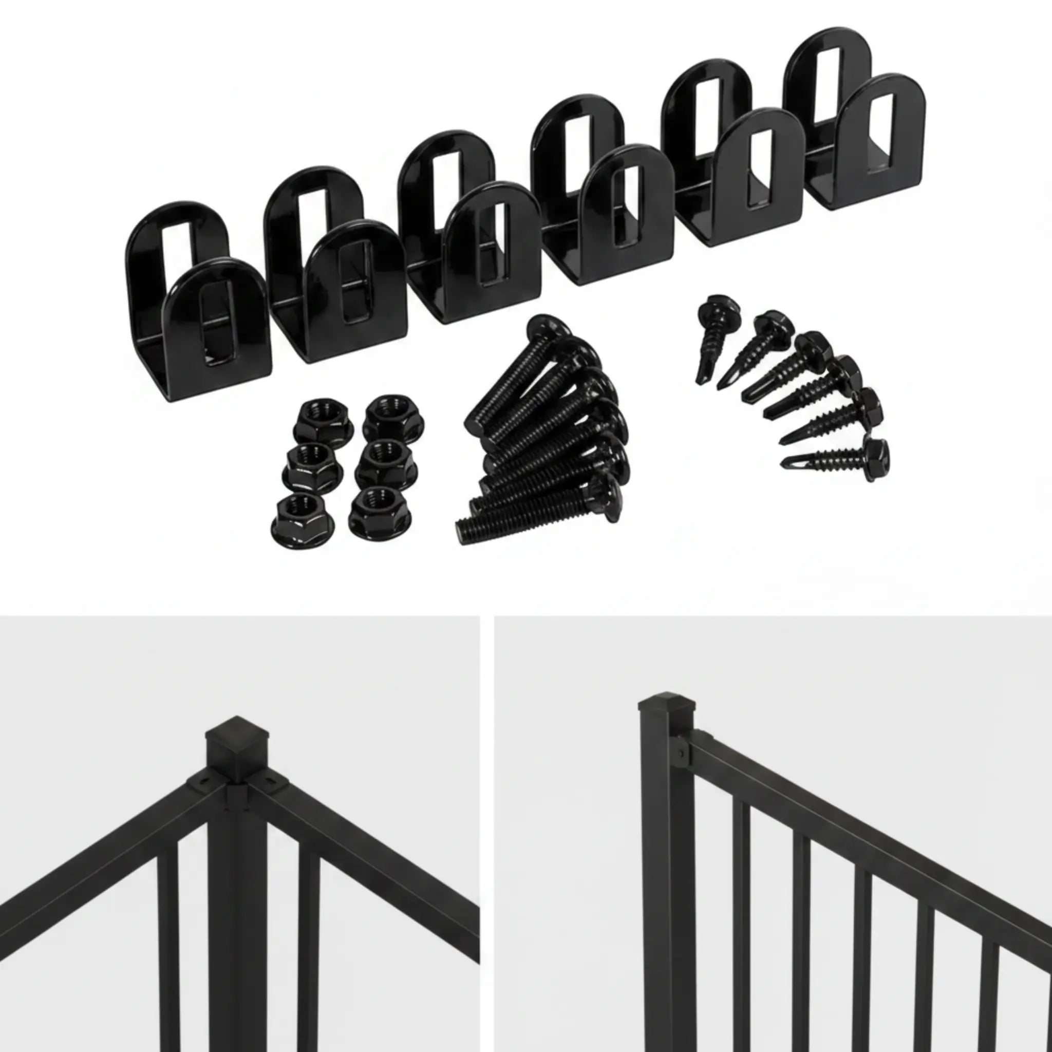 Rake-able Security Aluminium Fence | Black | XF15B | NZ