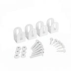 Adjustable fencing bracket white for 2 rail fencing - XGATE NZ
