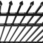 Rake-able Security Aluminium Fence | Black | XF15B | NZ