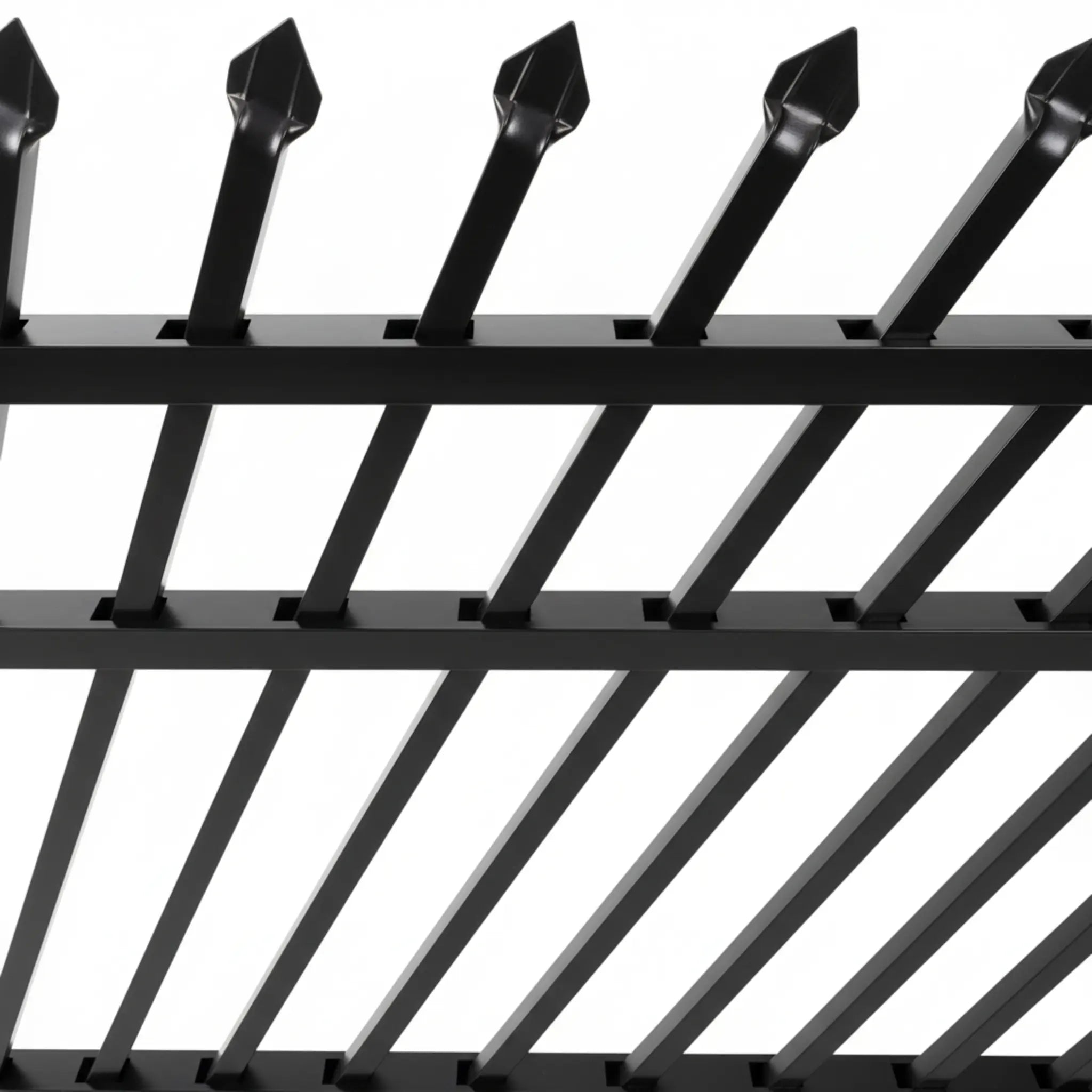 Rake-able Security Aluminium Fence | Black | XF15B | NZ