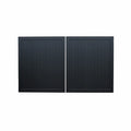 Vertical Tongue and Groove Aluminium Double Swing Gates Black XS06B - XGATE NZ