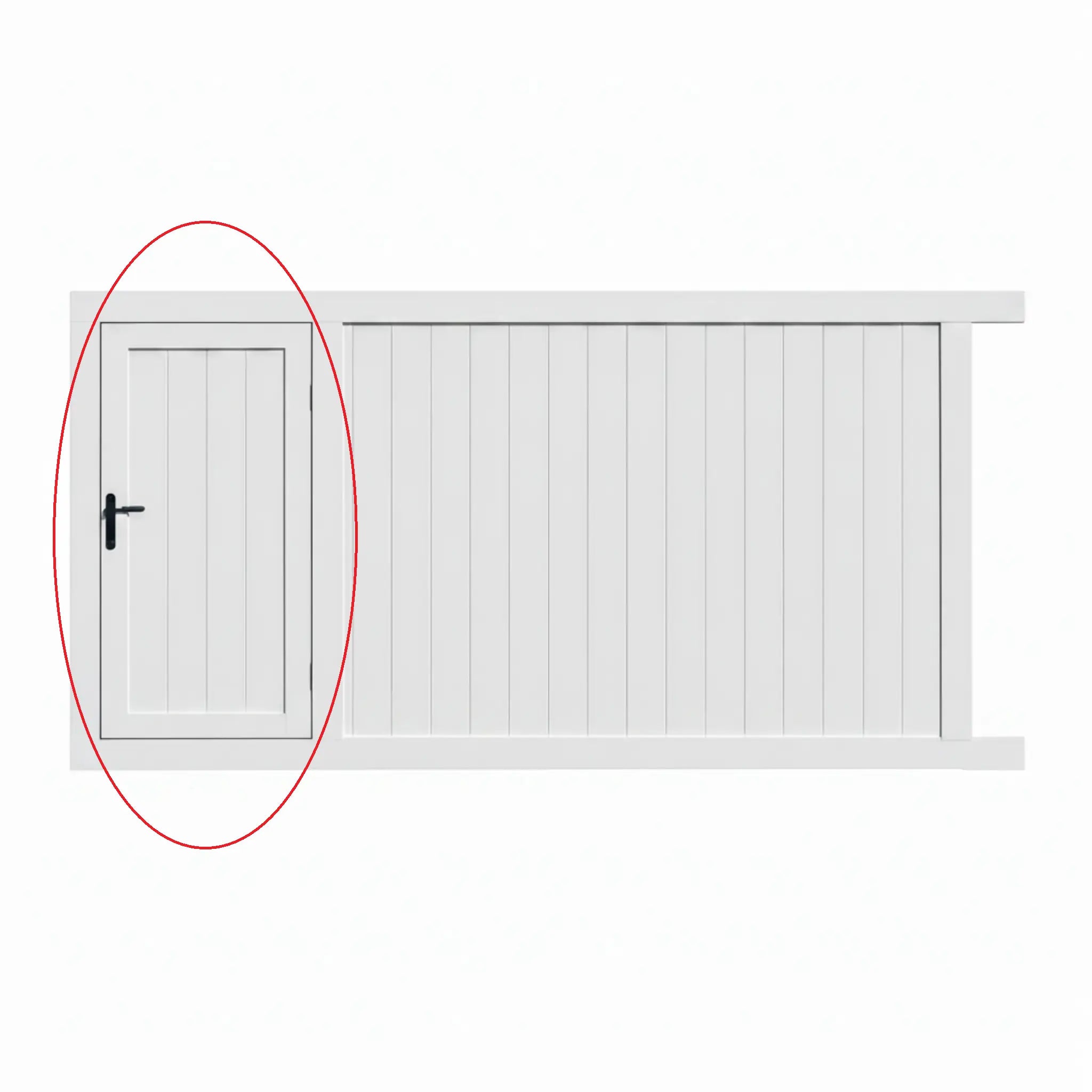 Add a Built-in Pedestrian Gate to Custom-Built Sliding Gate