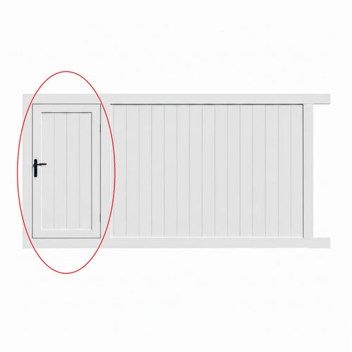 Add a Built-in Pedestrian Gate on Left Side to Custom-Built Sliding Gate - XGATE NZ
