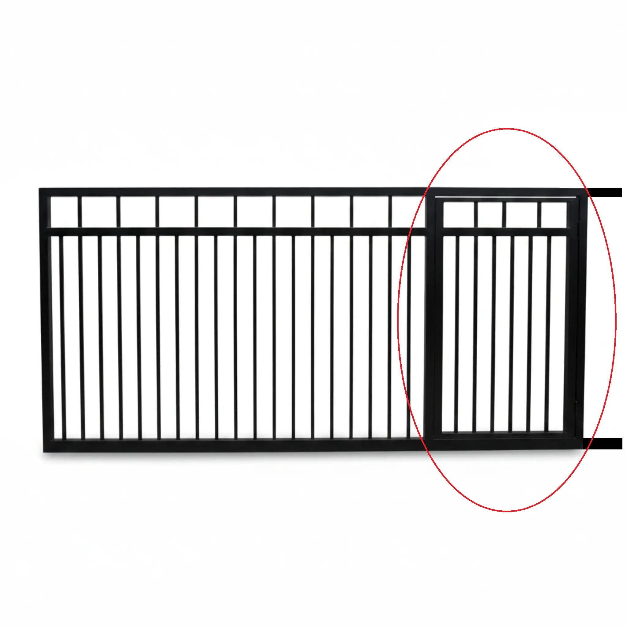 Add a Built-in Pedestrian Gate to Custom-Built Sliding Gate