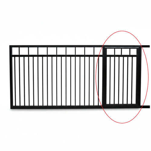 Add a Built-in Pedestrian Gate on Right Side to Custom-Built Sliding Gate - XGATE NZ