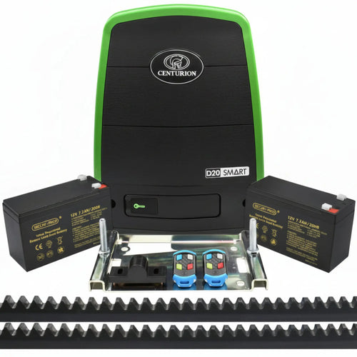 Centurion D20 SMART Sliding Gate Motor with 2 Remotes and 4 Meter Cog Racks Full Kit - XGATE NZ