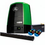 Centurion D5 EVO sliding gate motor kit combo includes 2 remotes, 7Ah battery and 4m nylon cog-racks - XGATE NZ