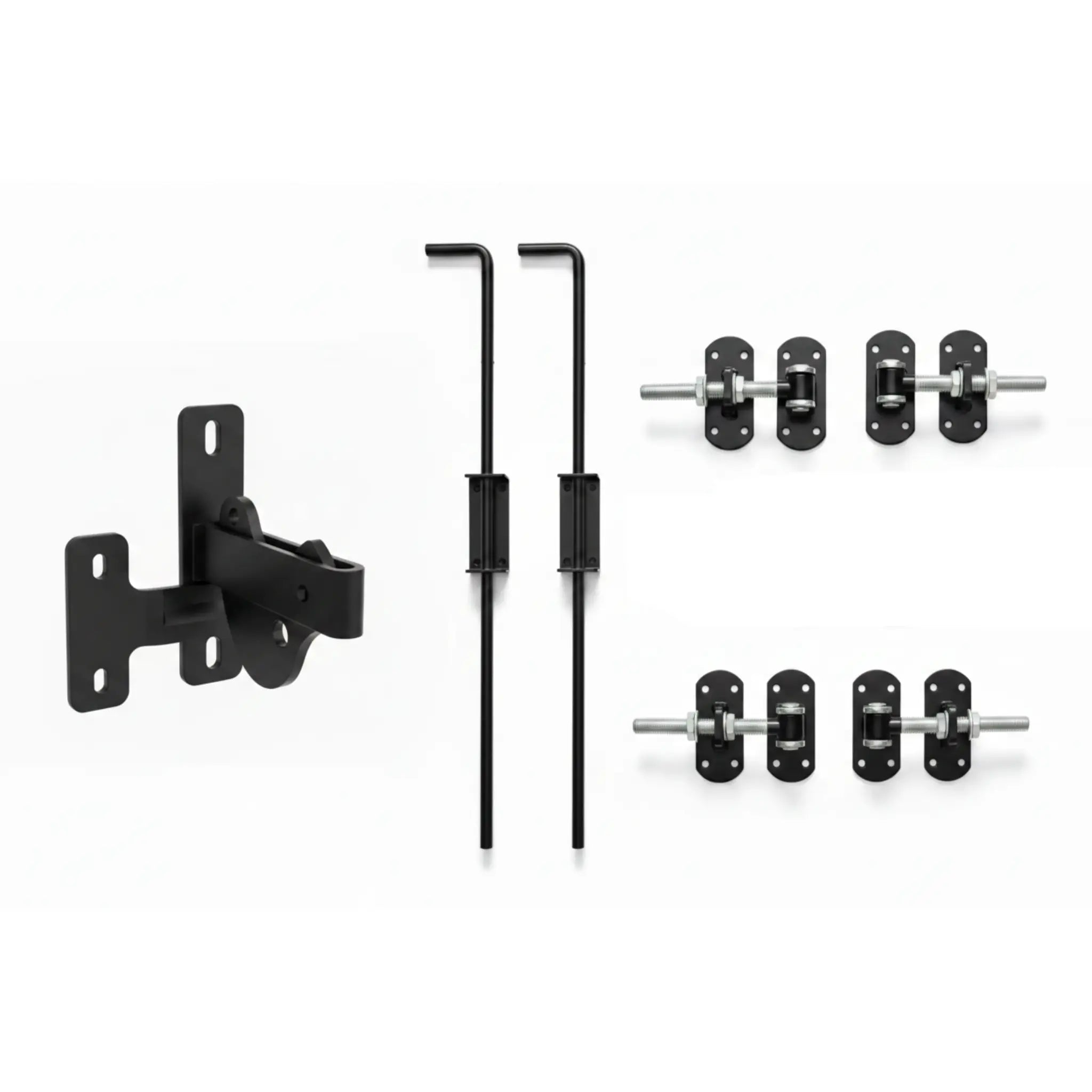 Arch Top Aluminium Double Swing Gates | Black | XS18B | NZ