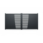 Deco Slat Aluminium Double Swing Gates | Black | XS17B | NZ