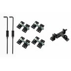 Deco Slat Aluminium Double Swing Gates | Black | XS17B | NZ