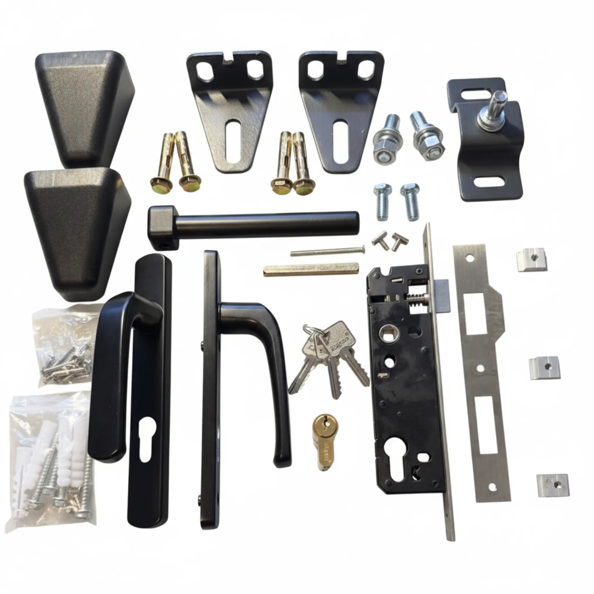 Finn Aluminium Double Swing Gates | Black | XS02B | NZ