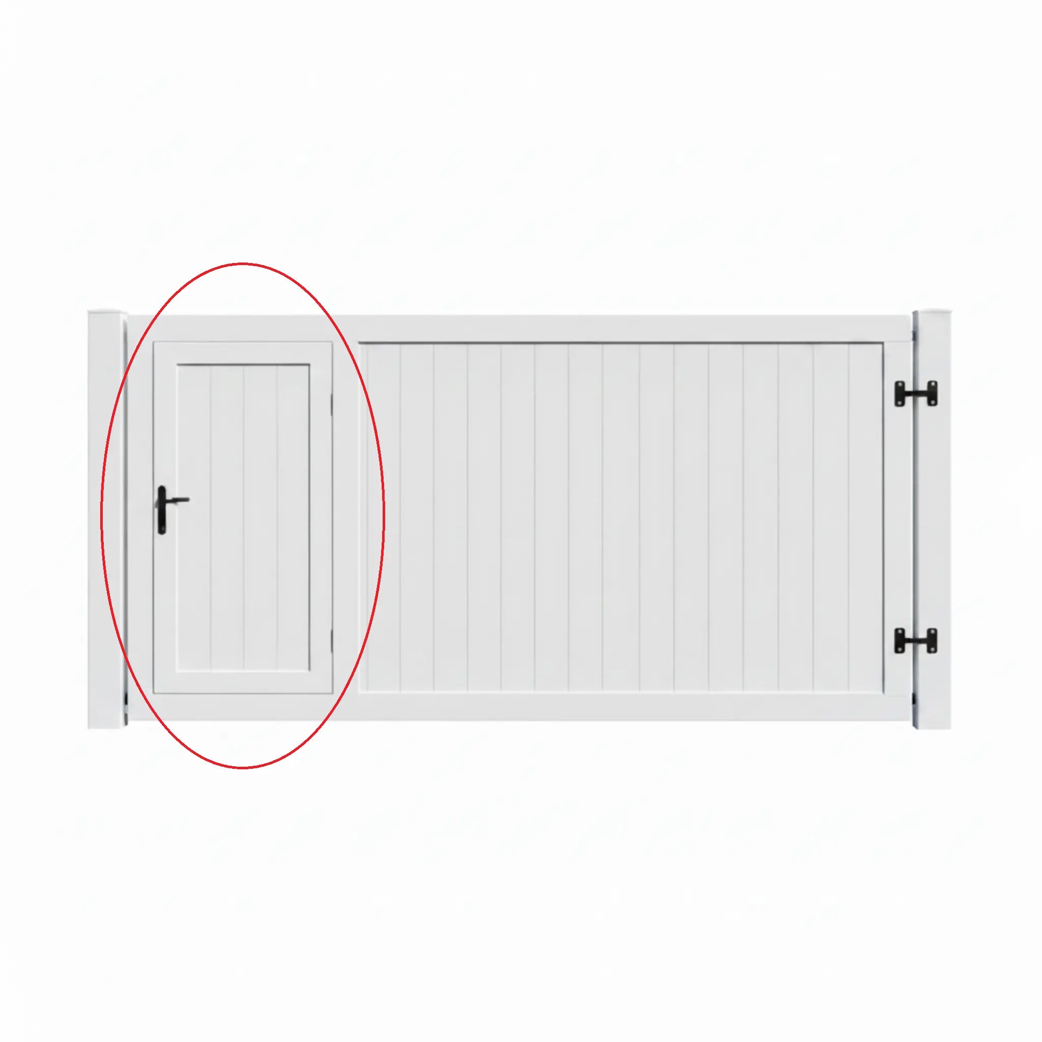 Add a Built-in Pedestrian Gate to Custom-Built Swing Gate