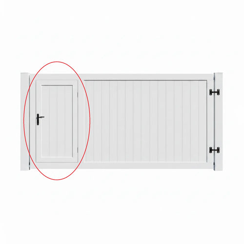 Add a Built-in Pedestrian Gate on Left Side to Custom-Built Swing Gate - XGATE NZ
