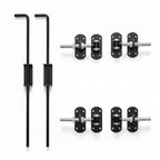 Finn Aluminium Double Swing Gates | Black | XS02B | NZ