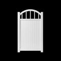 Estate arch aluminium pedestrian gate in white - XGATE NZ