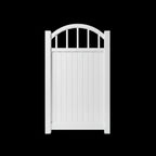Estate arch aluminium pedestrian gate in white - XGATE NZ