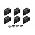 Fencing bracket 38x25mm black for 3 rail fence - XGATE NZ