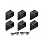 Fencing bracket 38x25mm black for 3 rail fence - XGATE NZ