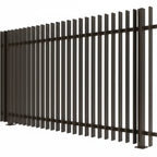 Finn Fence Panel with Aluminium Capping and Rake-able Design 1750mm Height in Ironsand - XGATE NZ