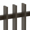 Close-up of Finn Aluminium Fence Panel in Ironsand with Capping Detail - XGATE NZ