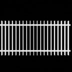 Finn Fence Panel with Aluminium Capping and Rake-able Design 1150mm Height in White - XGATE NZ