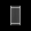 Finn aluminium pedestrian gate in white - XGATE NZ
