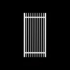 Finn aluminium pedestrian gate in white - XGATE NZ