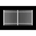 Finn aluminium double swing gates in white - XGATE NZ