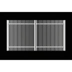 Finn aluminium double swing gates in white - XGATE NZ