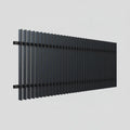Finn Fence Panel in Black 1450mm High Close Up - XGATE NZ