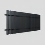 Finn fence panel in black 1450mm high close up - XGATE NZ