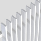 Finn Fence Panel in White Top View Close Up - XGATE NZ