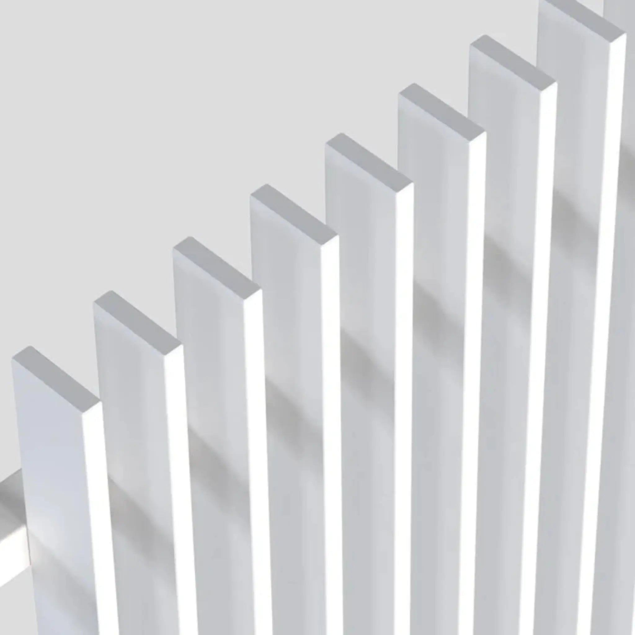 Finn fence panel in white top view close up - XGATE NZ