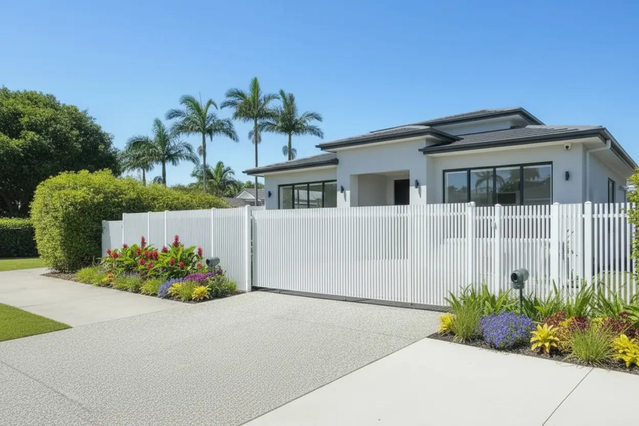 Finn Aluminum Gate White Finish Banner | XGATE NZ