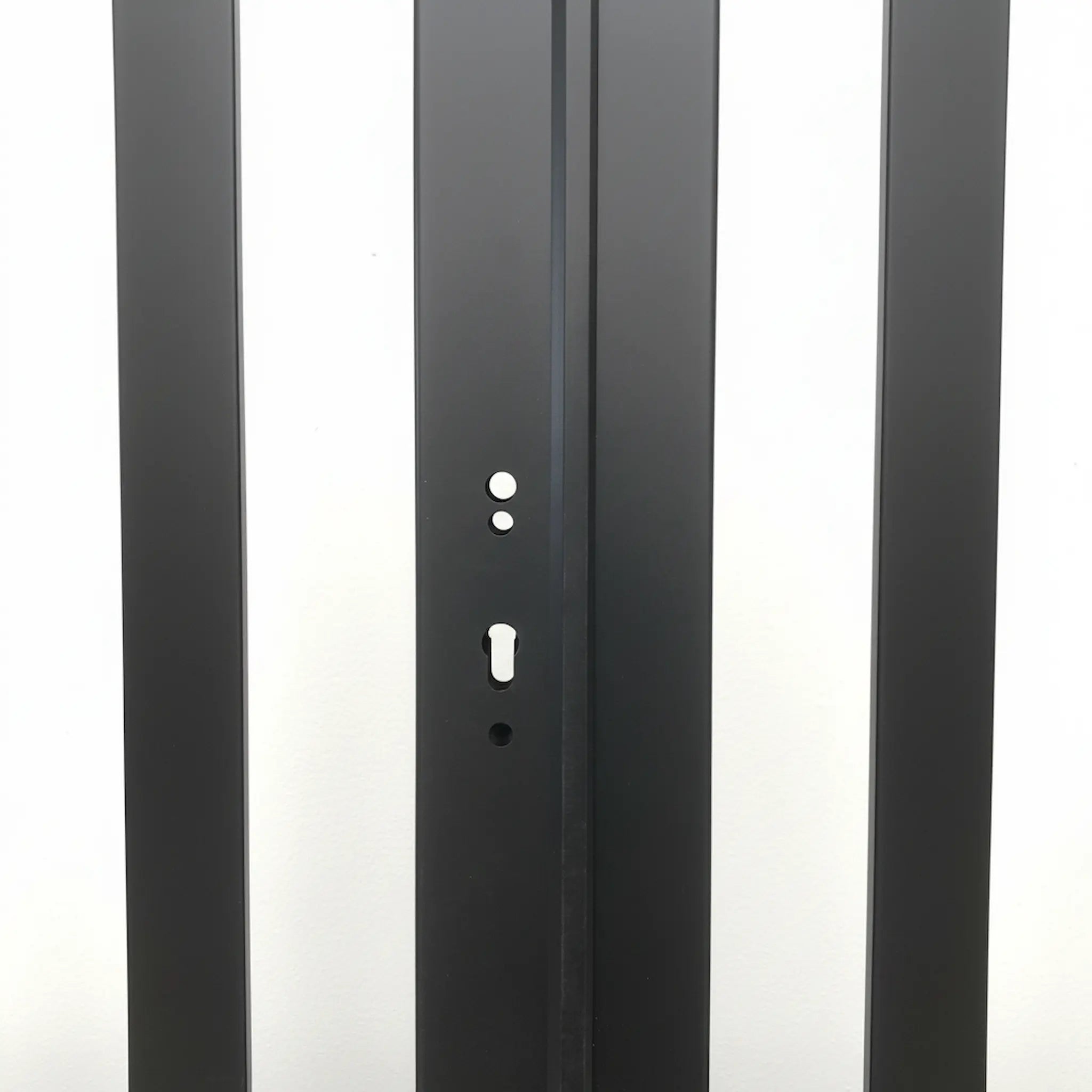Gate Latch Holes Detail - Semi-Closed Arch Double Swing Gate - XGATE NZ