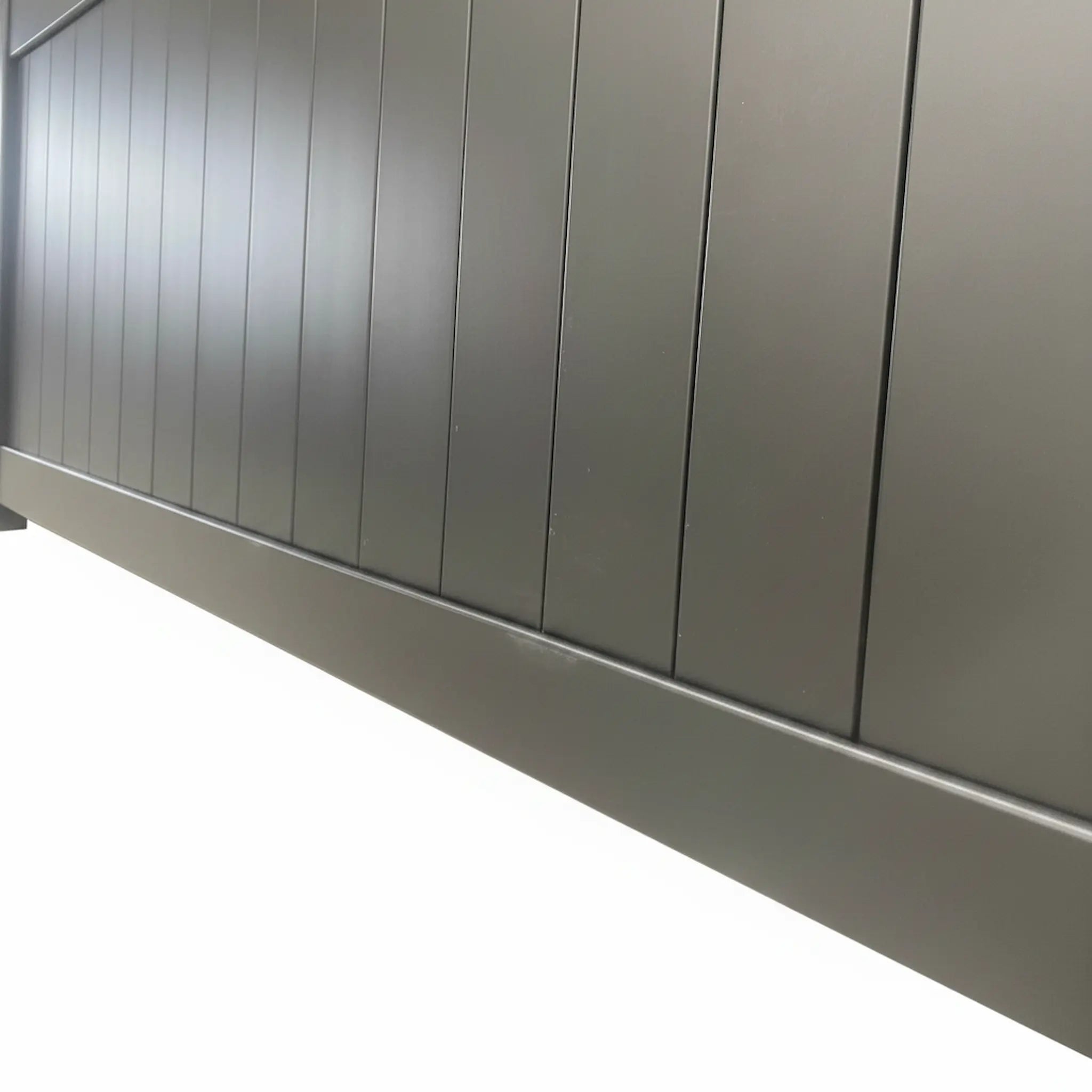 Tongue and Groove Profile Detail - Semi-Closed Arch Double Swing Gate - XGATE NZ