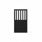 Half Open Aluminium Pedestrian Gate | Black | XP12B | NZ