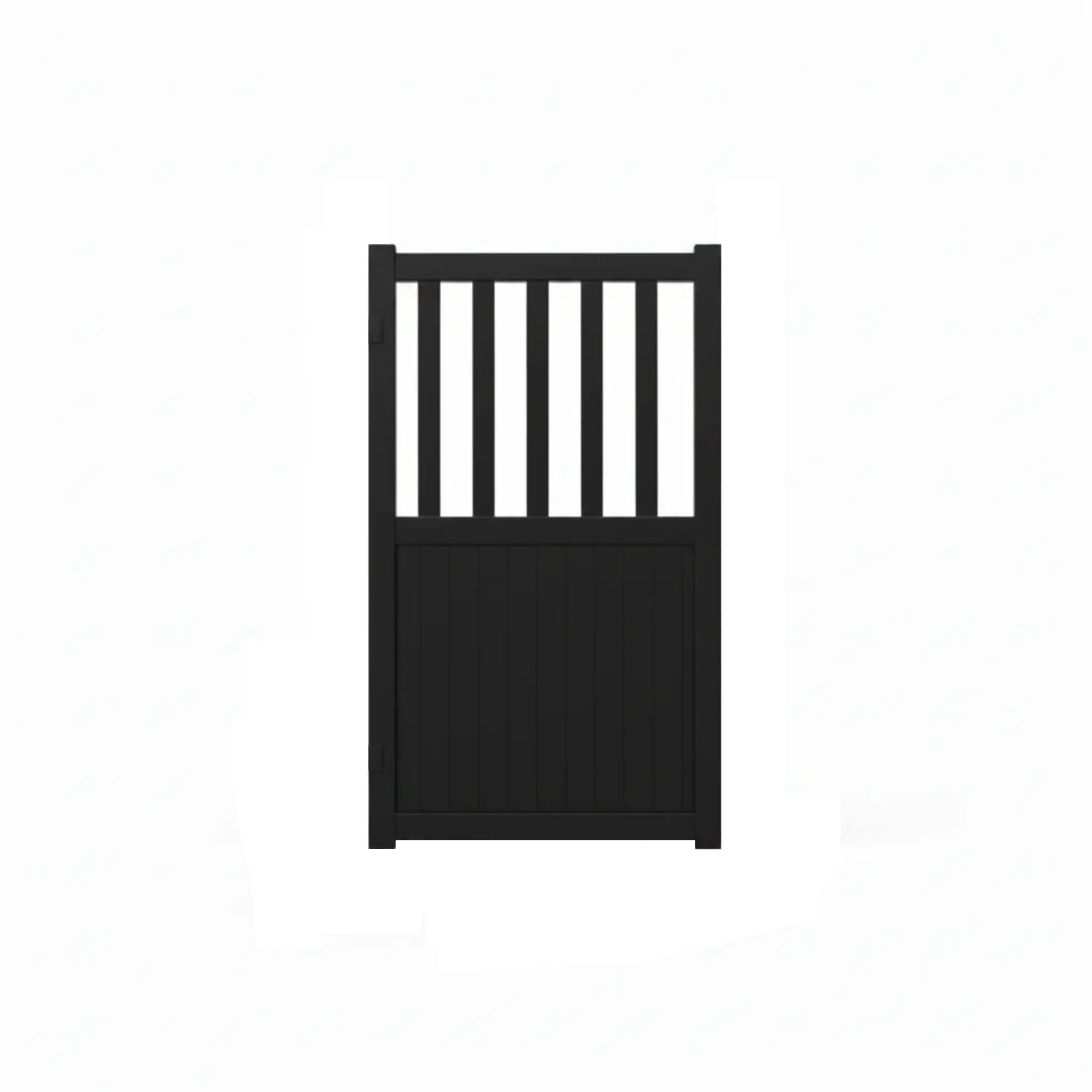 Half Open Aluminium Pedestrian Gate in Black - XGATE NZ