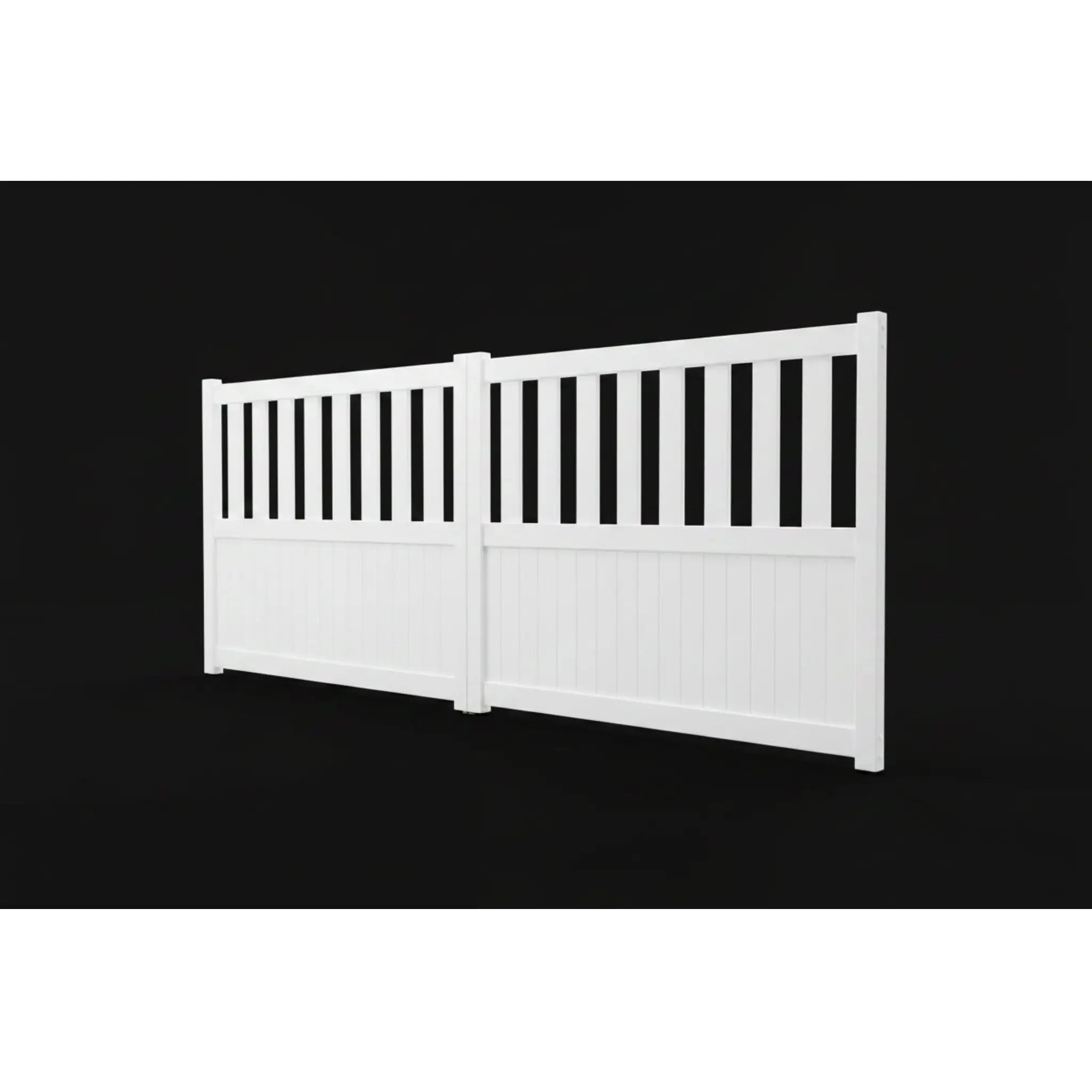 Half Open Aluminium Double Swing Gates | White | XS12W | NZ