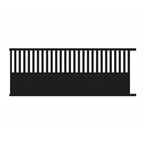 Half Open Aluminium Sliding Gate in Black - XGATE NZ