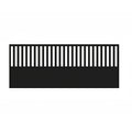 Half open aluminium sliding gate in black - XGATE NZ