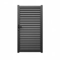 Horizontal Louvre Aluminium Pedestrian Gate | Black | XP03B | NZ