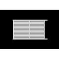 Horizontal Louvre-Slat Sliding Gate in White 3370mm Without Lock - XGATE NZ