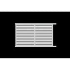 Horizontal Louvre-Slat Sliding Gate in White 3370mm Without Lock - XGATE NZ