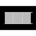Horizontal louvre-slat sliding gate in white 5015mm - XGATE NZ