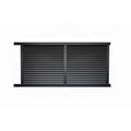 Horizontal Louvre Sliding Gate Open to Left in Black 3970mm - XGATE NZ