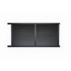 Horizontal Louvre Sliding Gate Open to Left in Black 3970mm - XGATE NZ