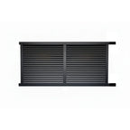 Horizontal Louvre Sliding Gate Open to Right in Black 3970mm - XGATE NZ
