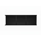 Horizontal Louvre Sliding Gate Open to Left in Black 5915mm - XGATE NZ